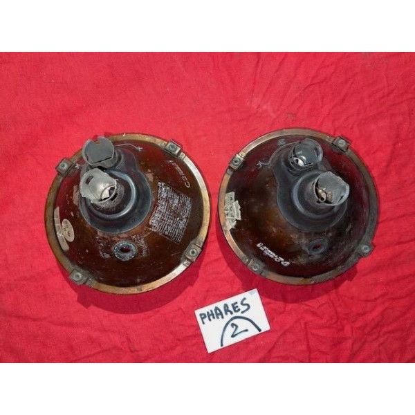 2 phares biode Cibie originaux Citroën ID DS 19 20 21 ou 23 1968 à 1972