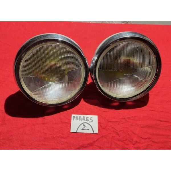 2 phares complet Cibie originaux Citroën ID DS 19 ou 21 1960 à 1967