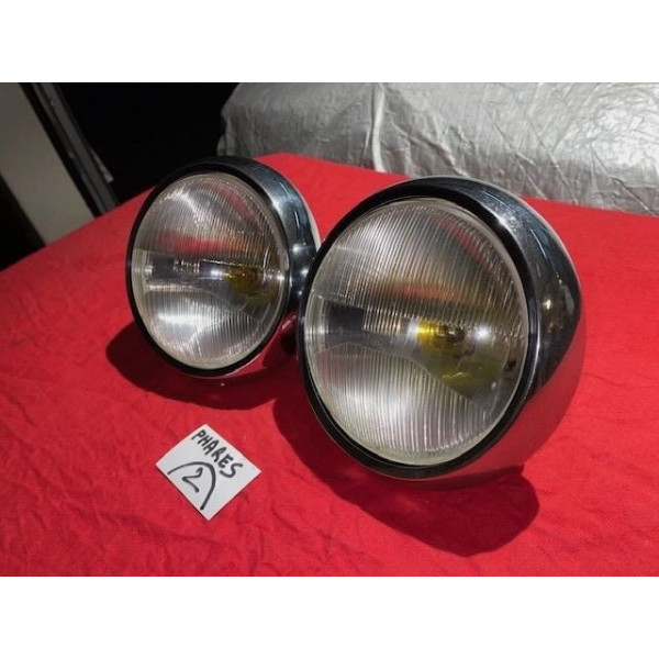 2 phares complet Cibie originaux Citroën ID DS 19 ou 21 1960 à 1967