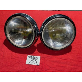 2 phares complet Cibie H4 originaux Citroën ID DS 19 ou 21 1960 à 1967