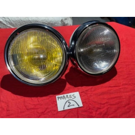 2 phares complet Cibie H4 originaux Citroën ID DS 19 ou 21 1960 à 1967
