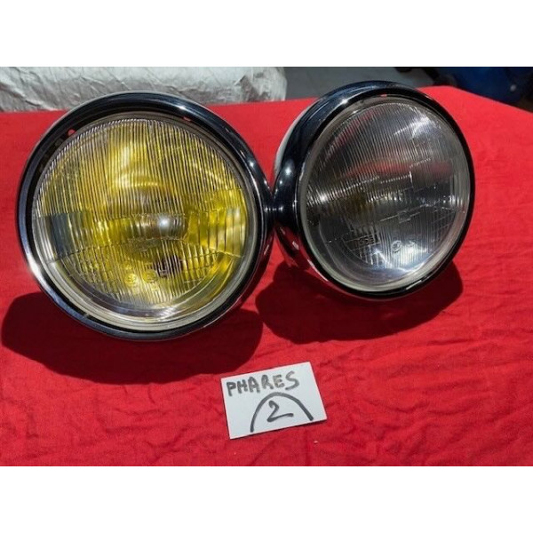 2 phares complet Cibie H4 originaux Citroën ID DS 19 ou 21 1960 à 1967