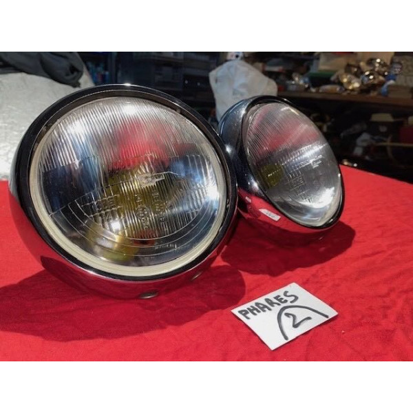 2 phares complet Cibie H4 originaux Citroën ID DS 19 ou 21 1960 à 1967