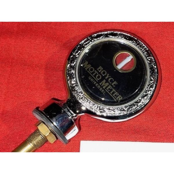 Thermomètre radiateur "Boyce Moto Meter" universel ø7cm - chromé