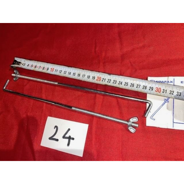 2 tiges de fixation cadre à batterie neuves Renault Peugeot Citroën Alpine Matra