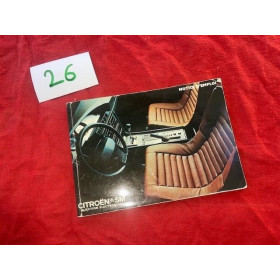 Notice origine Citroën SM Maserati injection électronique