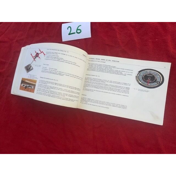 Notice origine Citroën SM Maserati injection électronique