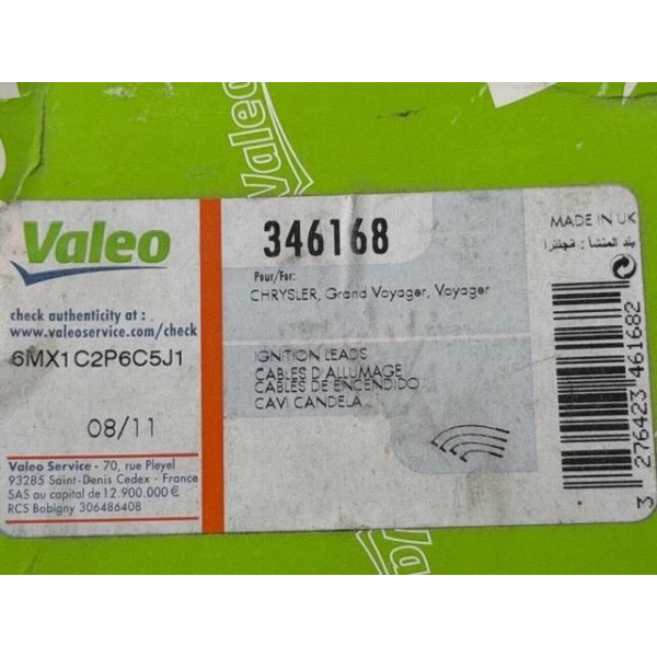 Câble de bougie neuf Valeo Chrysler Grand Voyager