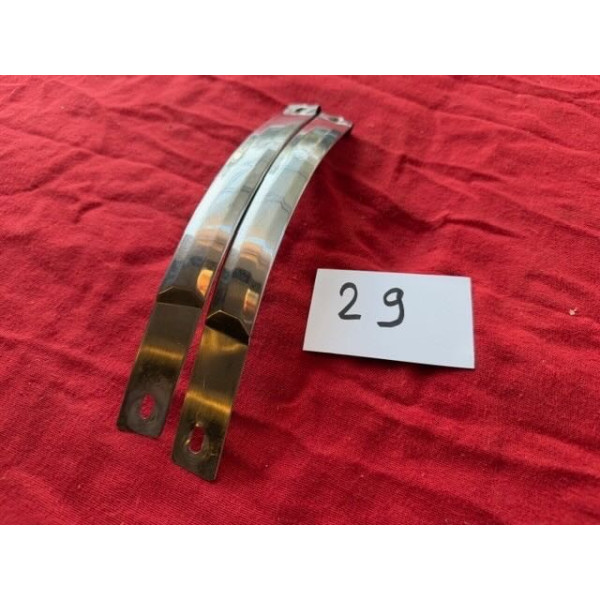 2 baguettes inox séparation de vitrines de phares original Citroën SM Maserati