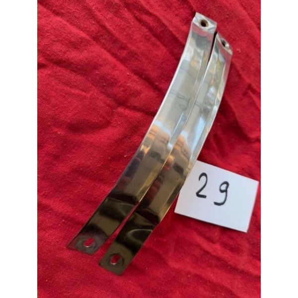 2 baguettes inox séparation de vitrines de phares original Citroën SM Maserati