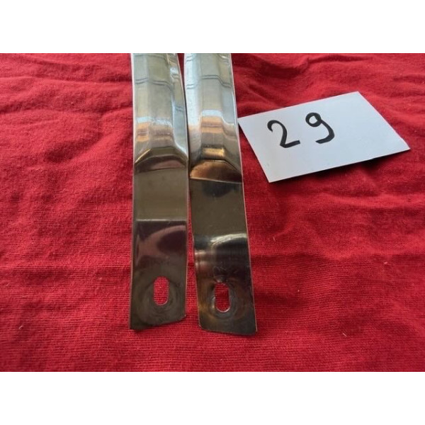 2 baguettes inox séparation de vitrines de phares original Citroën SM Maserati