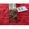 2 baguettes inox séparation de vitrines de phares original Citroën SM Maserati