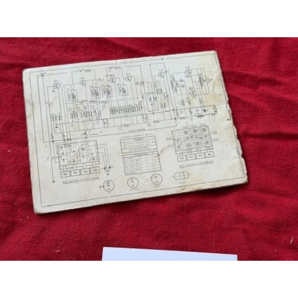 Notice d'emploi originale Radioen S19 Citroën ID DS 19 1963