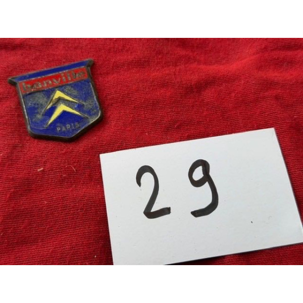 Sigle métal embouti garage Citroën Banville Paris