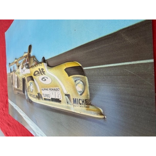 Poster relief Alpine A440 Le Mans