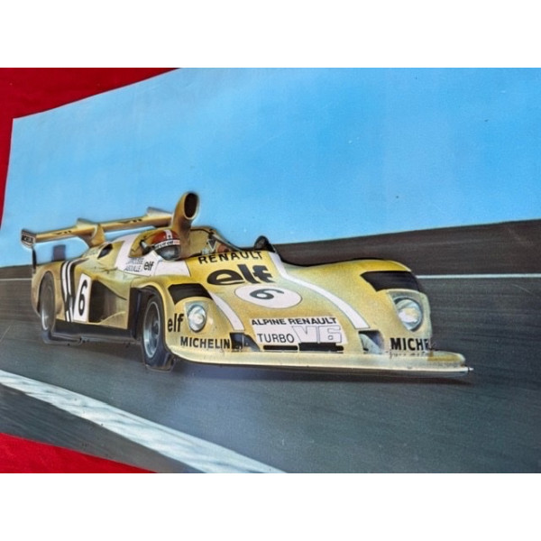Poster relief Alpine A440 Le Mans