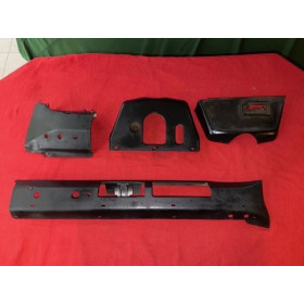 Ensemble de 4 tôles de tableau de bord original Citroën DS 20 ou 21 Pallas 1969