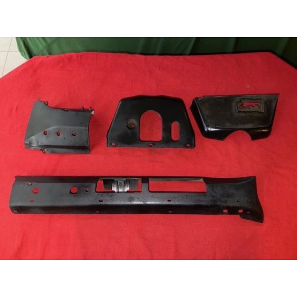 Ensemble de 4 tôles de tableau de bord original Citroën DS 20 ou 21 Pallas 1969