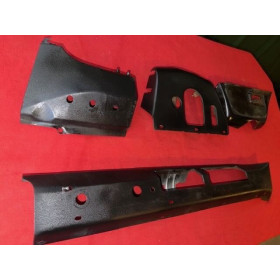 Ensemble de 4 tôles de tableau de bord original Citroën DS 20 ou 21 Pallas 1969