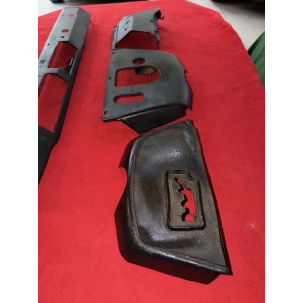 Ensemble de 4 tôles de tableau de bord original Citroën DS 20 ou 21 Pallas 1969