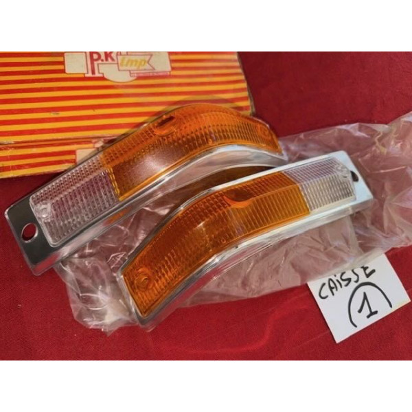 2 cabochons de clignotants neuf original PK Alpine A310 Simca 1301 1501
