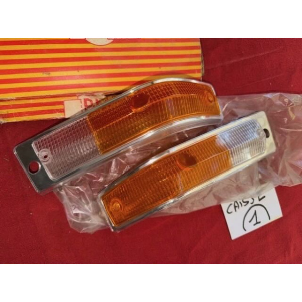 2 cabochons de clignotants neuf original PK Alpine A310 Simca 1301 1501