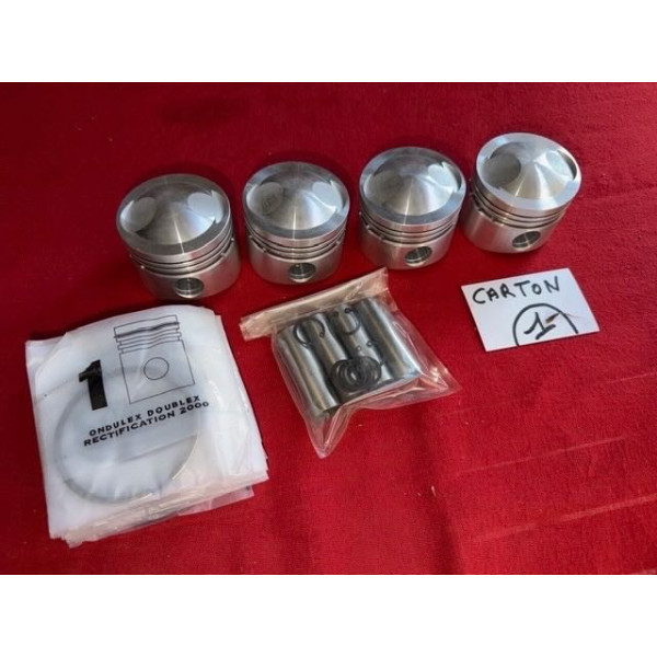 4 pistons neuf Bretille Alpine A110 1255 R8 Gordini complet axe et segments