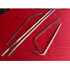 Lot de baguettes encadrement lunette arrière inox Citroën SM Maserati