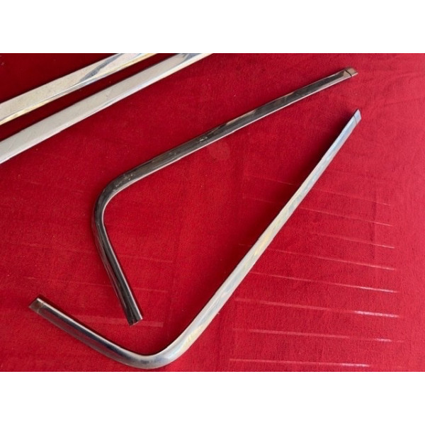 Lot de baguettes encadrement lunette arrière inox Citroën SM Maserati
