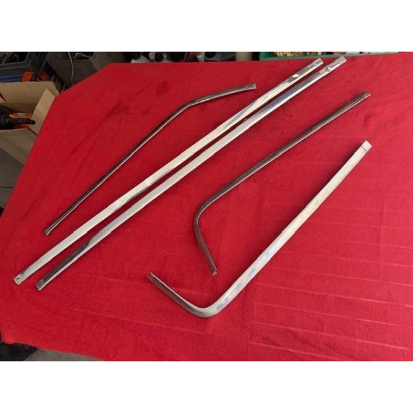 Lot de baguettes encadrement lunette arrière inox Citroën SM Maserati