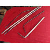 Lot de baguettes encadrement lunette arrière inox Citroën SM Maserati
