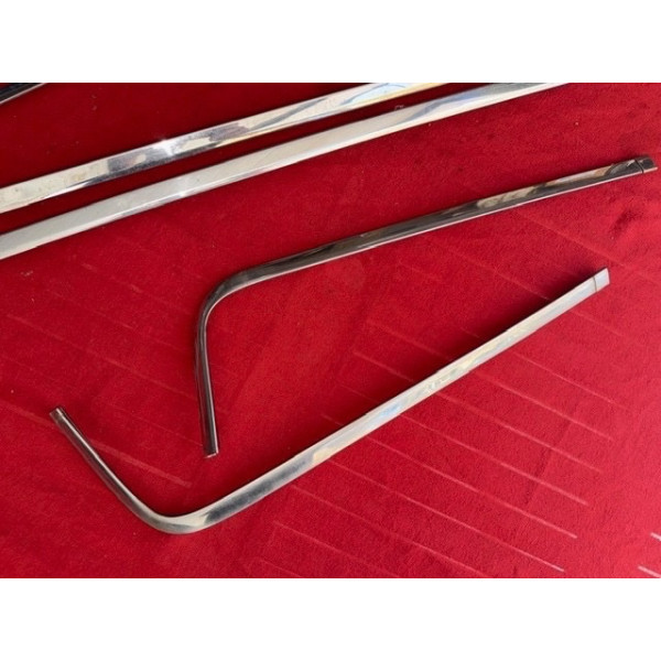 Lot de baguettes encadrement lunette arrière inox Citroën SM Maserati