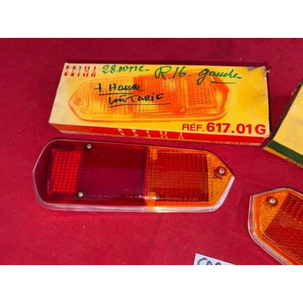 2 cabochons de feux arrière Seima neuf original Renault 16 phase 1