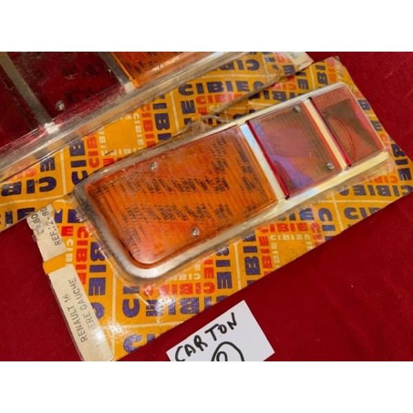 2 cabochons de feux arrière Seima neuf original Renault 16 phase 2