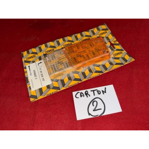 1 cabochon de clignotant neuf Seima original Renault 5 Classic TL TS Alpine