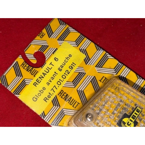 1 cabochon de clignotant neuf Cibie original Renault 6 phase 1 export