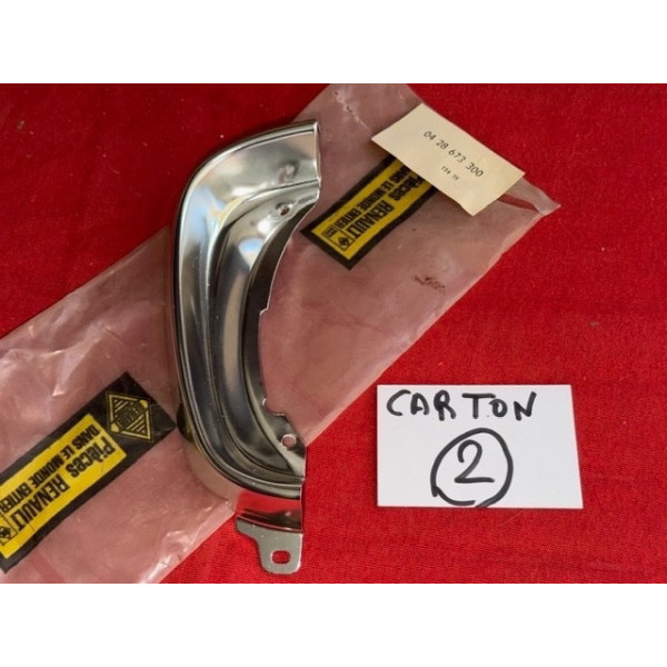 Angle de calandre aluminium AVD neuf origine Renault 16 L TL TS 1ère génération