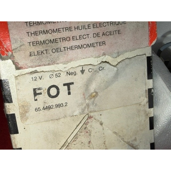 Thermomètre manomètre huile neuf Veglia Lamborghini Ferrari Maserati Alpine