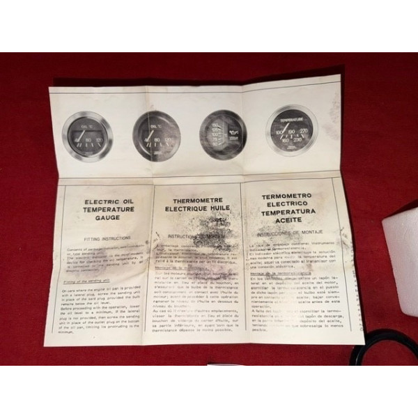 Thermomètre manomètre huile neuf Veglia Lamborghini Ferrari Maserati Alpine