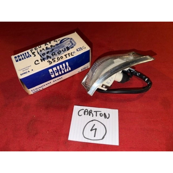Feu clignotant neuf AVG original Seima pour Simca 1000 export
