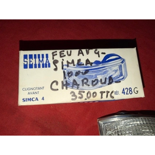 Feu clignotant neuf AVG original Seima pour Simca 1000 export