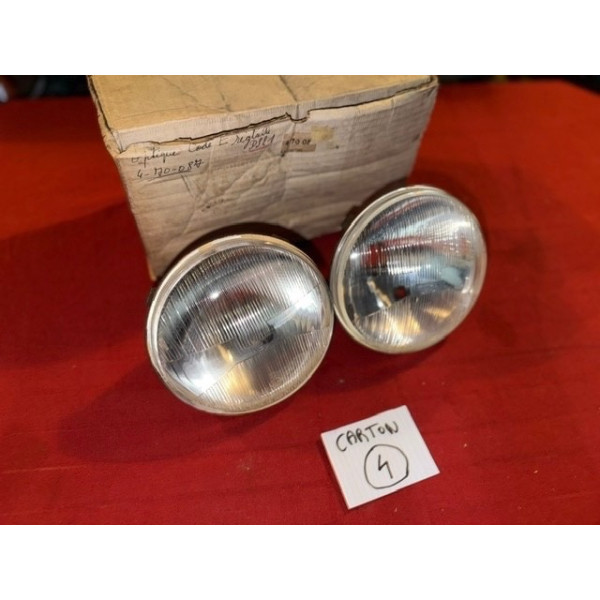 2 phares Cibie originaux Citroën DSuper DSpecial ID 20 DS 20 21 ou 23 1968 à 75
