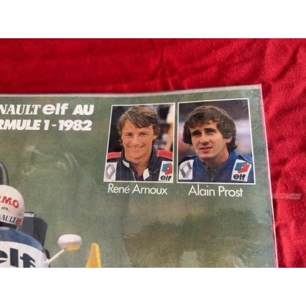 Poster Sport Auto Renault Elf Formule 1 Grand Prix de France 1982