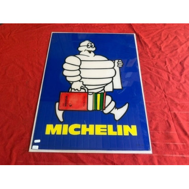 Plaque publicitaire plastique original guide Michelin