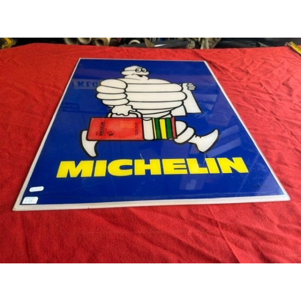 Plaque publicitaire plastique original guide Michelin