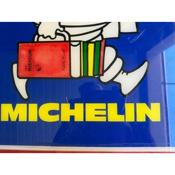Plaque publicitaire plastique original guide Michelin
