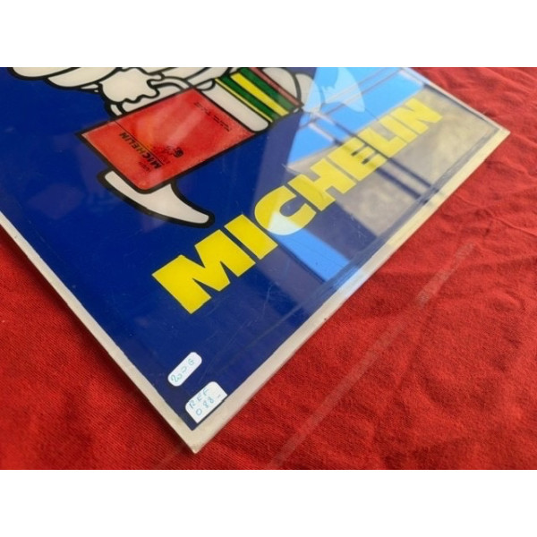Plaque publicitaire plastique original guide Michelin