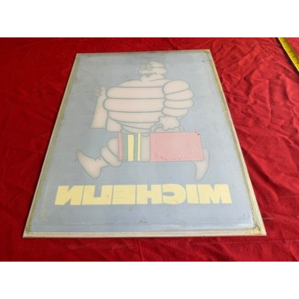 Plaque publicitaire plastique original guide Michelin