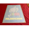 Plaque publicitaire plastique original guide Michelin