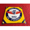Plaque émaillée publicitaire original Aero Club de France 1942